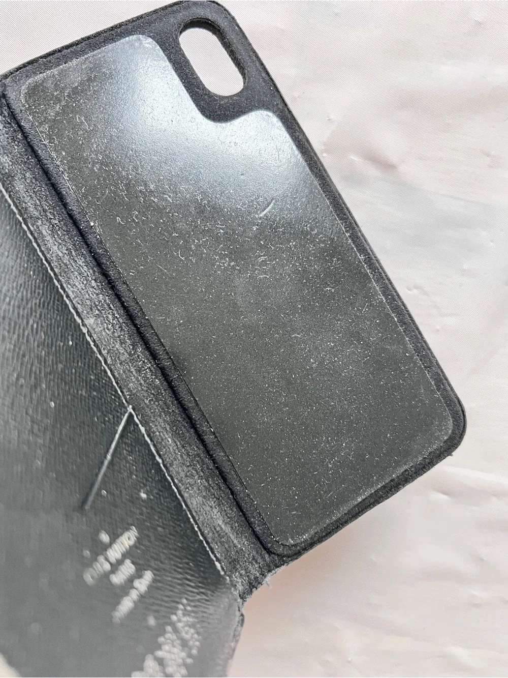 Louis Vuitton Damier Graphite Canvas Phone Folio Case black grey